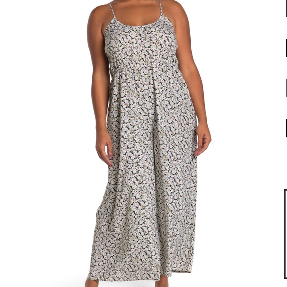 Abound Pants - Ditsy floral print jumpsuit nwt size 2x